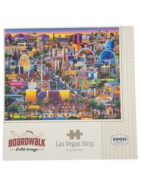 Boardwalk Las Vegas Strip 1000-Piece Puzzle — Colorful Cityscape